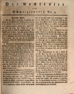 Der aufrichtige und wohlerfahrene Schweizer-Bote (Der Schweizer-Bote) Freitag 22. Januar 1808