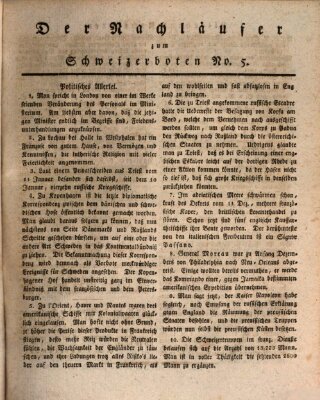 Der aufrichtige und wohlerfahrene Schweizer-Bote (Der Schweizer-Bote) Freitag 29. Januar 1808