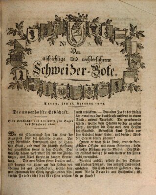 Der aufrichtige und wohlerfahrene Schweizer-Bote (Der Schweizer-Bote) Freitag 26. Februar 1808