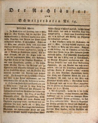 Der aufrichtige und wohlerfahrene Schweizer-Bote (Der Schweizer-Bote) Freitag 1. April 1808