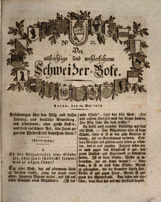 Der aufrichtige und wohlerfahrene Schweizer-Bote (Der Schweizer-Bote) Freitag 20. Mai 1808