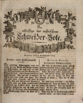 Der aufrichtige und wohlerfahrene Schweizer-Bote (Der Schweizer-Bote) Freitag 3. Juni 1808