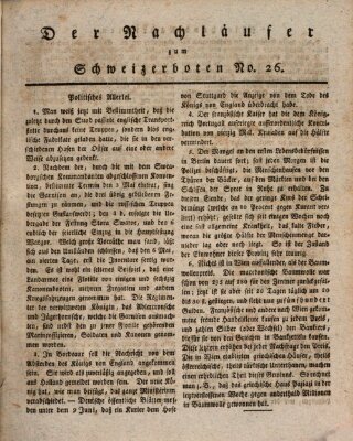 Der aufrichtige und wohlerfahrene Schweizer-Bote (Der Schweizer-Bote) Donnerstag 23. Juni 1808