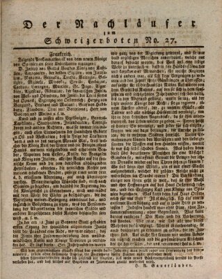 Der aufrichtige und wohlerfahrene Schweizer-Bote (Der Schweizer-Bote) Freitag 1. Juli 1808