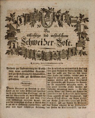 Der aufrichtige und wohlerfahrene Schweizer-Bote (Der Schweizer-Bote) Freitag 8. Juli 1808