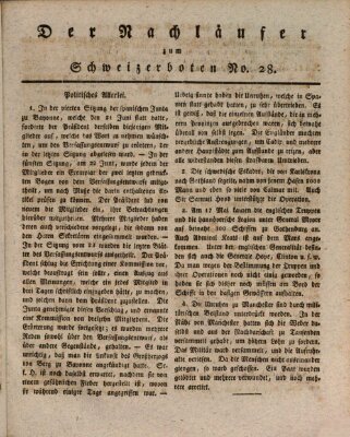 Der aufrichtige und wohlerfahrene Schweizer-Bote (Der Schweizer-Bote) Freitag 8. Juli 1808