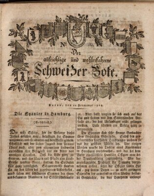 Der aufrichtige und wohlerfahrene Schweizer-Bote (Der Schweizer-Bote) Freitag 22. Juli 1808