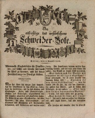 Der aufrichtige und wohlerfahrene Schweizer-Bote (Der Schweizer-Bote) Freitag 12. August 1808