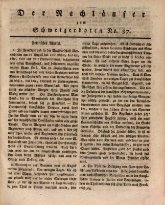 Der aufrichtige und wohlerfahrene Schweizer-Bote (Der Schweizer-Bote) Freitag 9. September 1808