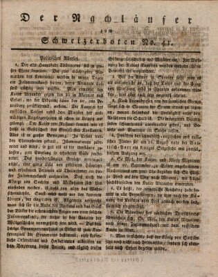 Der aufrichtige und wohlerfahrene Schweizer-Bote (Der Schweizer-Bote) Freitag 7. Oktober 1808