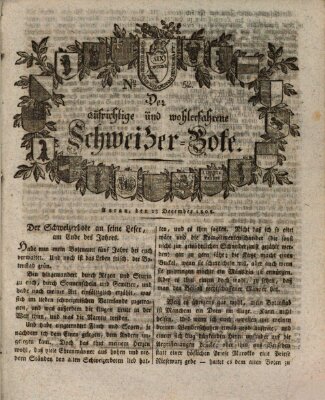 Der aufrichtige und wohlerfahrene Schweizer-Bote (Der Schweizer-Bote) Freitag 23. Dezember 1808