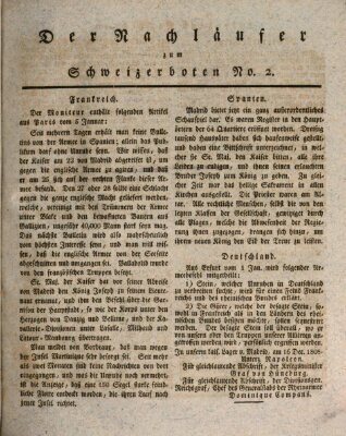 Der aufrichtige und wohlerfahrene Schweizer-Bote (Der Schweizer-Bote) Freitag 13. Januar 1809