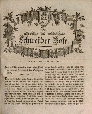 Der aufrichtige und wohlerfahrene Schweizer-Bote (Der Schweizer-Bote) Freitag 3. Februar 1809