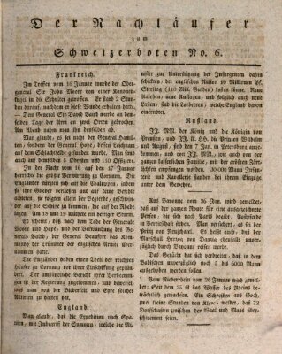 Der aufrichtige und wohlerfahrene Schweizer-Bote (Der Schweizer-Bote) Freitag 10. Februar 1809