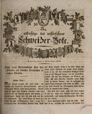 Der aufrichtige und wohlerfahrene Schweizer-Bote (Der Schweizer-Bote) Freitag 24. Februar 1809