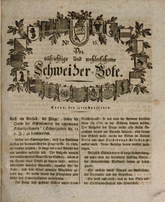 Der aufrichtige und wohlerfahrene Schweizer-Bote (Der Schweizer-Bote) Freitag 14. April 1809