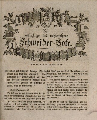 Der aufrichtige und wohlerfahrene Schweizer-Bote (Der Schweizer-Bote) Freitag 12. Mai 1809