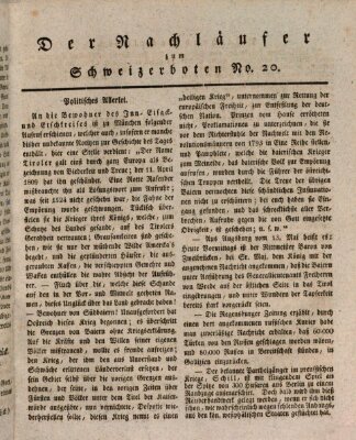 Der aufrichtige und wohlerfahrene Schweizer-Bote (Der Schweizer-Bote) Freitag 19. Mai 1809