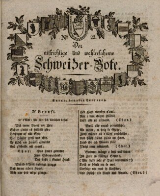 Der aufrichtige und wohlerfahrene Schweizer-Bote (Der Schweizer-Bote) Freitag 2. Juni 1809