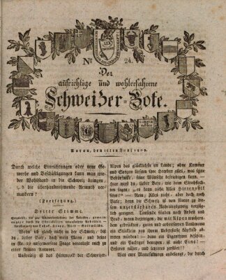 Der aufrichtige und wohlerfahrene Schweizer-Bote (Der Schweizer-Bote) Freitag 16. Juni 1809