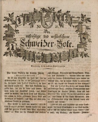 Der aufrichtige und wohlerfahrene Schweizer-Bote (Der Schweizer-Bote) Donnerstag 29. Juni 1809