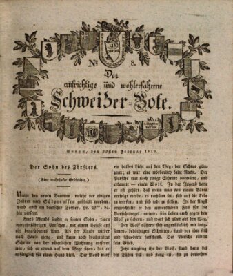 Der aufrichtige und wohlerfahrene Schweizer-Bote (Der Schweizer-Bote) Donnerstag 22. Februar 1810