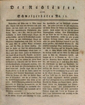 Der aufrichtige und wohlerfahrene Schweizer-Bote (Der Schweizer-Bote) Donnerstag 22. März 1810