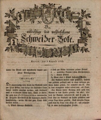 Der aufrichtige und wohlerfahrene Schweizer-Bote (Der Schweizer-Bote) Donnerstag 9. August 1810