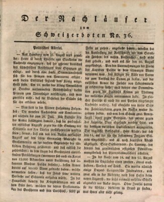 Der aufrichtige und wohlerfahrene Schweizer-Bote (Der Schweizer-Bote) Donnerstag 6. September 1810