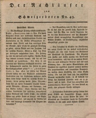 Der aufrichtige und wohlerfahrene Schweizer-Bote (Der Schweizer-Bote) Donnerstag 6. Dezember 1810