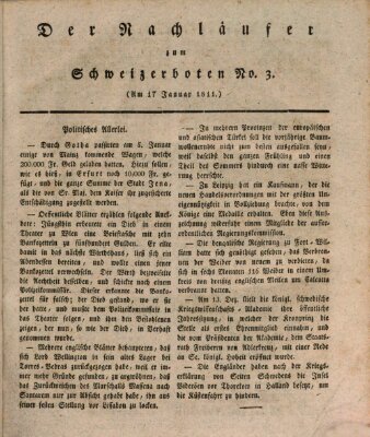 Der aufrichtige und wohlerfahrene Schweizer-Bote (Der Schweizer-Bote) Donnerstag 17. Januar 1811