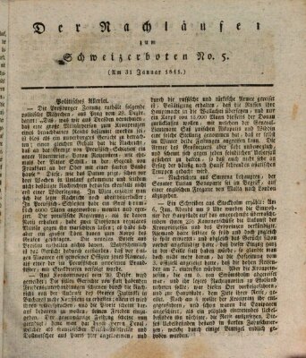 Der aufrichtige und wohlerfahrene Schweizer-Bote (Der Schweizer-Bote) Donnerstag 31. Januar 1811