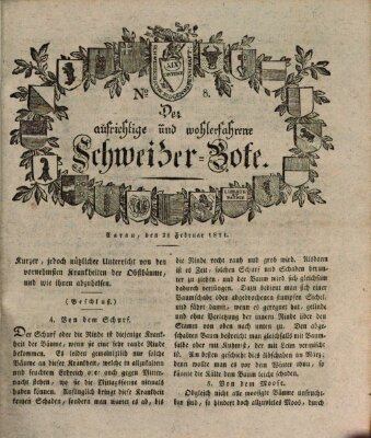 Der aufrichtige und wohlerfahrene Schweizer-Bote (Der Schweizer-Bote) Donnerstag 21. Februar 1811