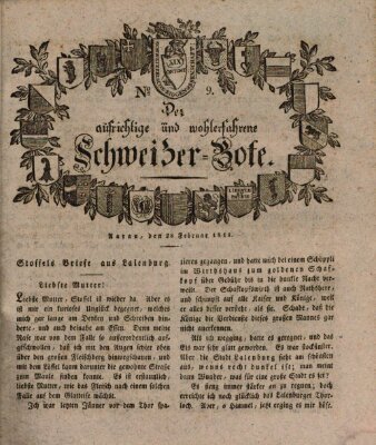 Der aufrichtige und wohlerfahrene Schweizer-Bote (Der Schweizer-Bote) Donnerstag 28. Februar 1811