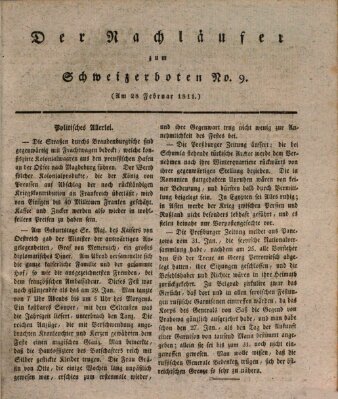 Der aufrichtige und wohlerfahrene Schweizer-Bote (Der Schweizer-Bote) Donnerstag 28. Februar 1811