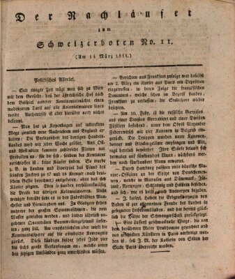 Der aufrichtige und wohlerfahrene Schweizer-Bote (Der Schweizer-Bote) Donnerstag 14. März 1811