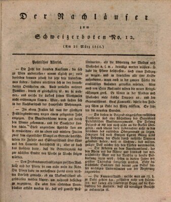 Der aufrichtige und wohlerfahrene Schweizer-Bote (Der Schweizer-Bote) Donnerstag 21. März 1811