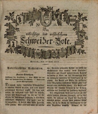 Der aufrichtige und wohlerfahrene Schweizer-Bote (Der Schweizer-Bote) Donnerstag 13. Juni 1811