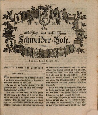 Der aufrichtige und wohlerfahrene Schweizer-Bote (Der Schweizer-Bote) Donnerstag 8. August 1811