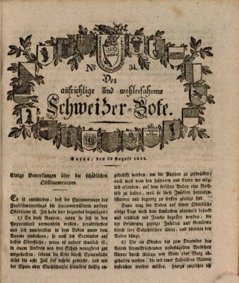 Der aufrichtige und wohlerfahrene Schweizer-Bote (Der Schweizer-Bote) Donnerstag 22. August 1811