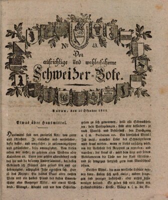 Der aufrichtige und wohlerfahrene Schweizer-Bote (Der Schweizer-Bote) Donnerstag 24. Oktober 1811