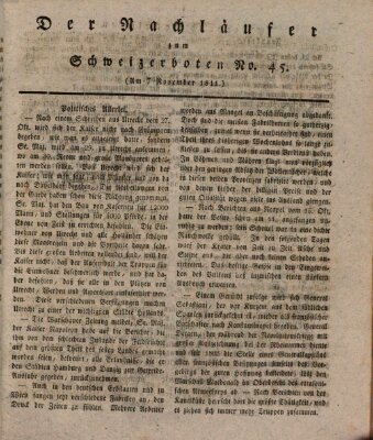 Der aufrichtige und wohlerfahrene Schweizer-Bote (Der Schweizer-Bote) Donnerstag 7. November 1811