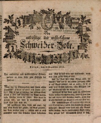 Der aufrichtige und wohlerfahrene Schweizer-Bote (Der Schweizer-Bote) Donnerstag 26. Dezember 1811