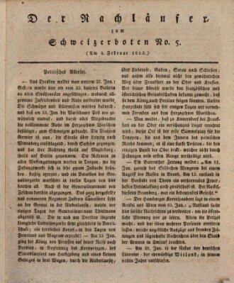 Der aufrichtige und wohlerfahrene Schweizer-Bote (Der Schweizer-Bote) Donnerstag 4. Februar 1813