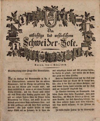 Der aufrichtige und wohlerfahrene Schweizer-Bote (Der Schweizer-Bote) Donnerstag 11. März 1813