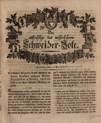 Der aufrichtige und wohlerfahrene Schweizer-Bote (Der Schweizer-Bote) Donnerstag 13. Mai 1813