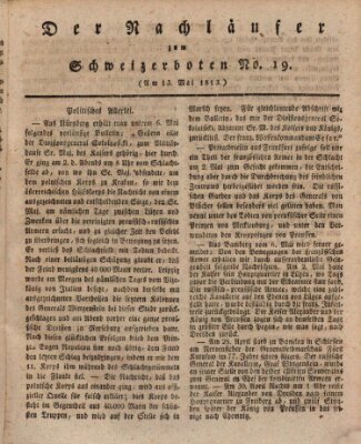 Der aufrichtige und wohlerfahrene Schweizer-Bote (Der Schweizer-Bote) Donnerstag 13. Mai 1813