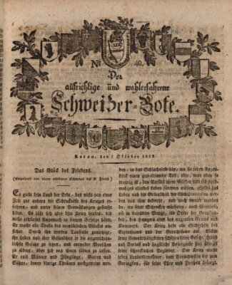 Der aufrichtige und wohlerfahrene Schweizer-Bote (Der Schweizer-Bote) Donnerstag 7. Oktober 1813