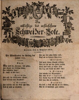 Der aufrichtige und wohlerfahrene Schweizer-Bote (Der Schweizer-Bote) Donnerstag 5. Januar 1815