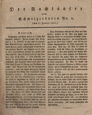 Der aufrichtige und wohlerfahrene Schweizer-Bote (Der Schweizer-Bote) Sonntag 17. Januar 1808